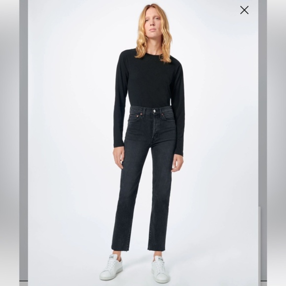 Re/Done Comfort Stretch High Rise Stovepipe Jeans